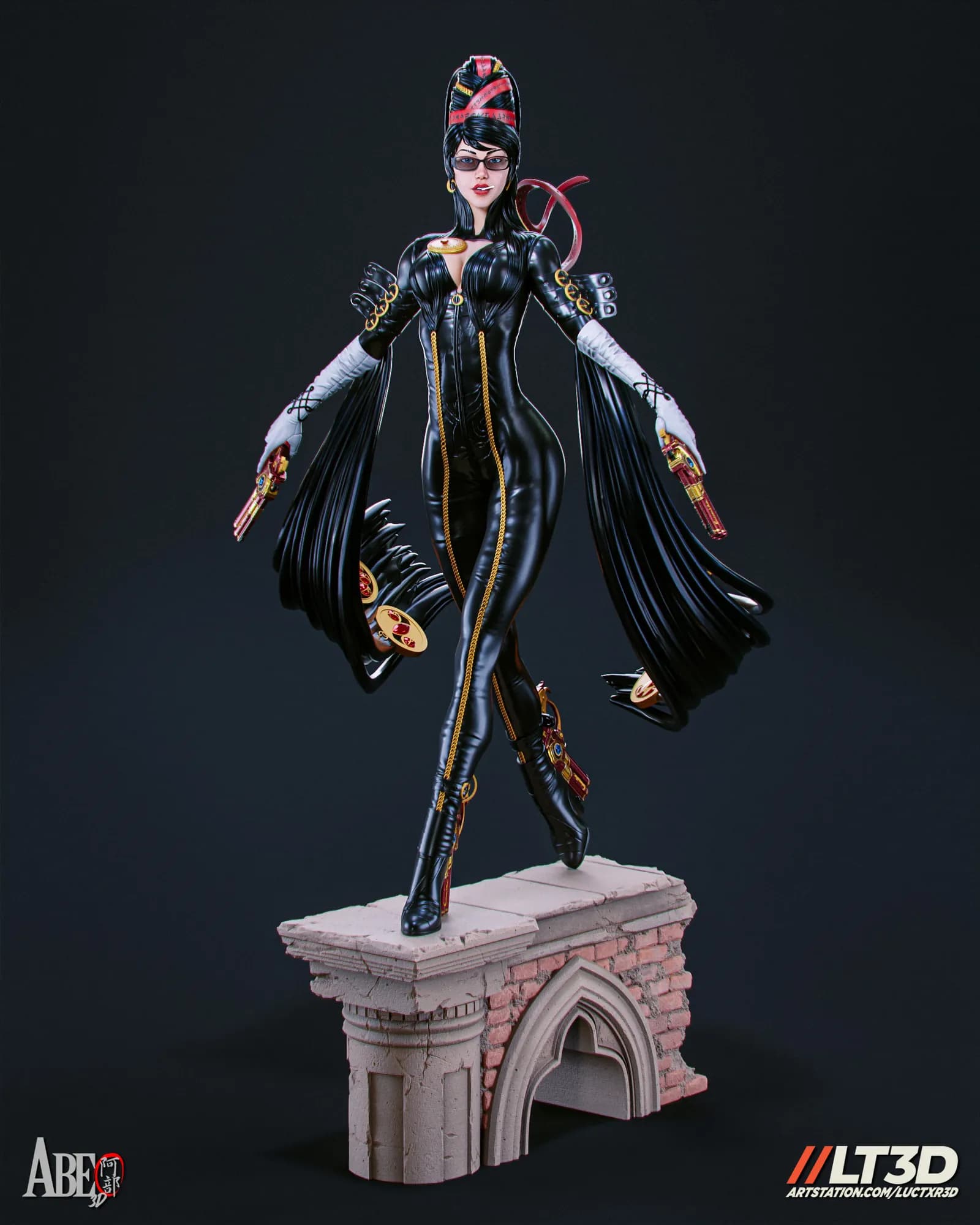 STL - Figura Bayonetta con pistolas