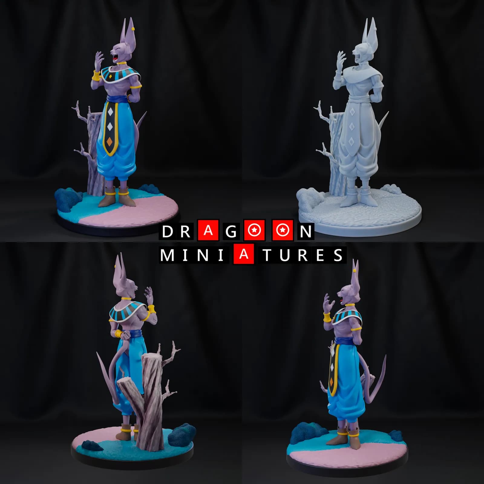 STL - Figura Beerus Dragon Ball Super render 5