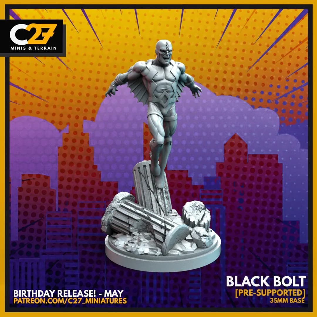 STL - Figura Black Bolt 2