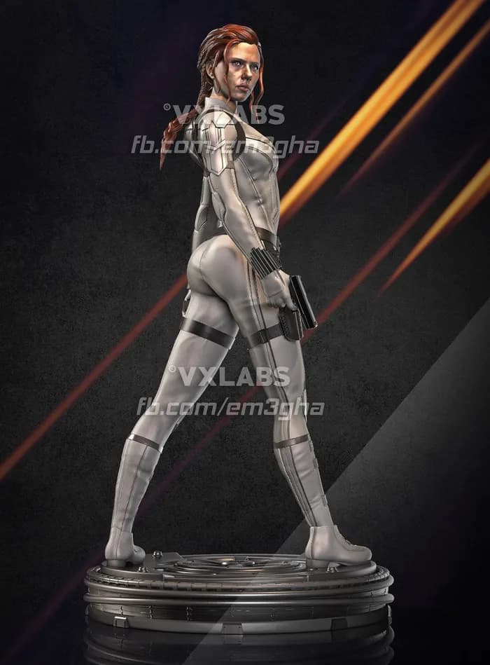 STL - Figura Black Widow de Marvel render 5