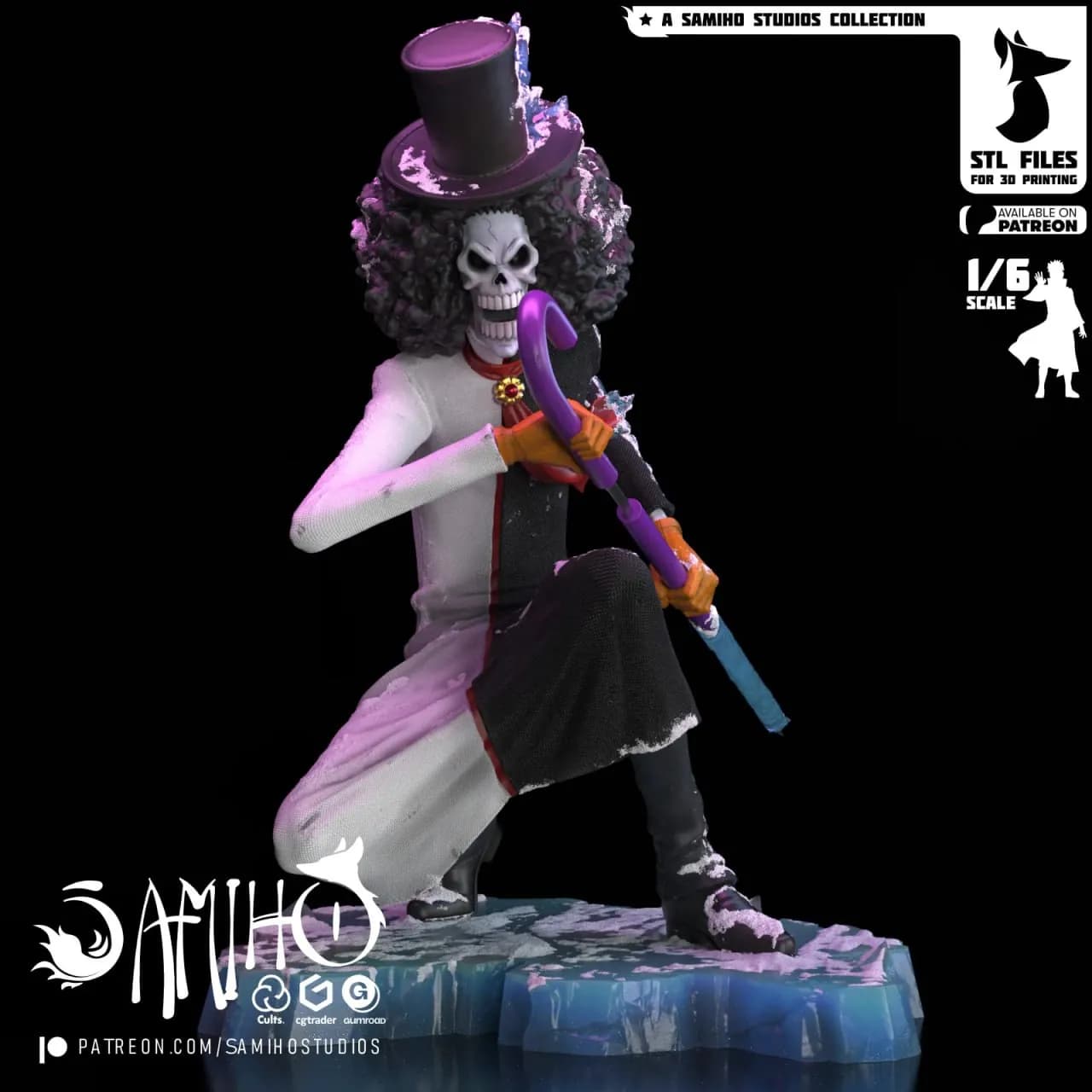 STL - Figura Brook estilo One Piece