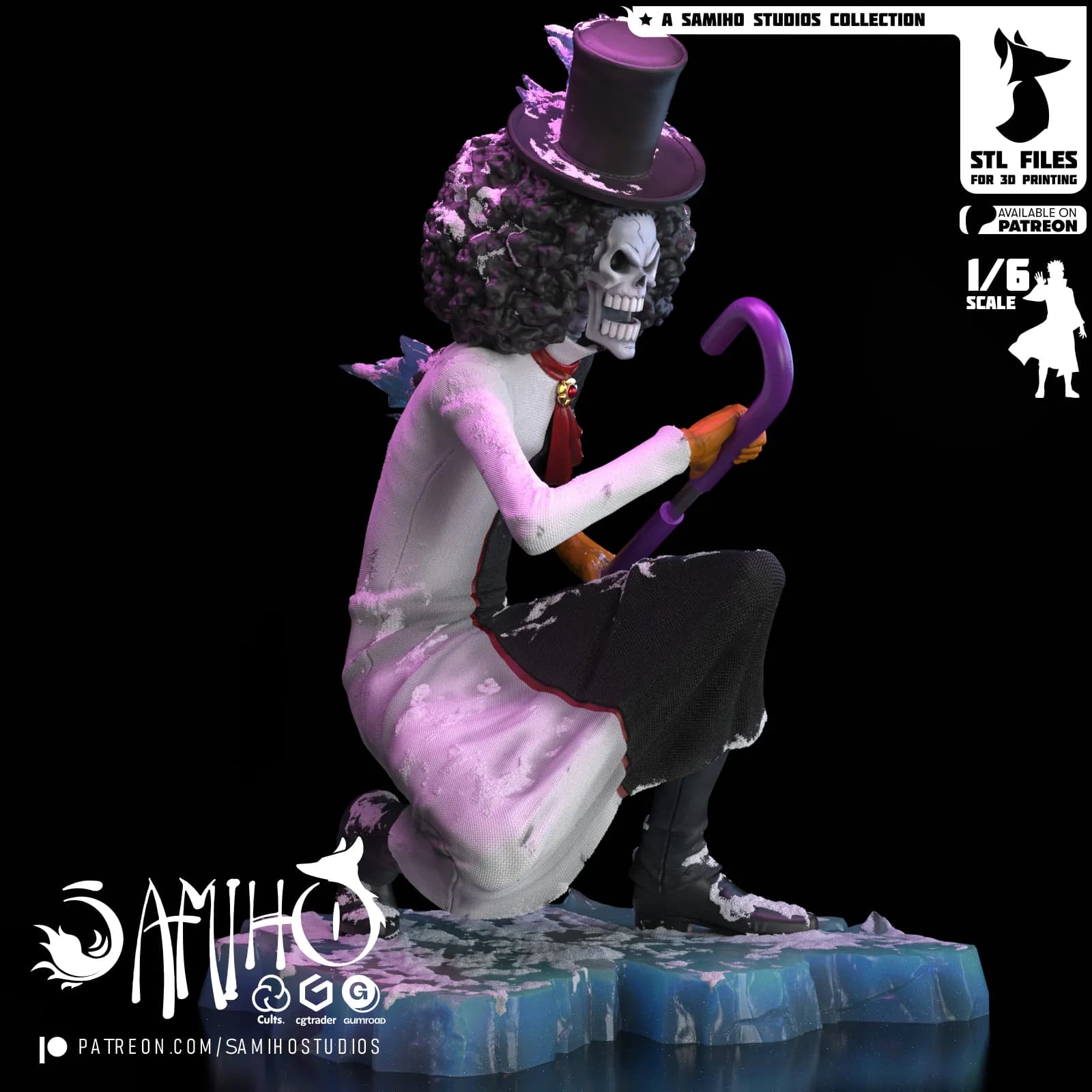 STL - Figura Brook estilo One Piece