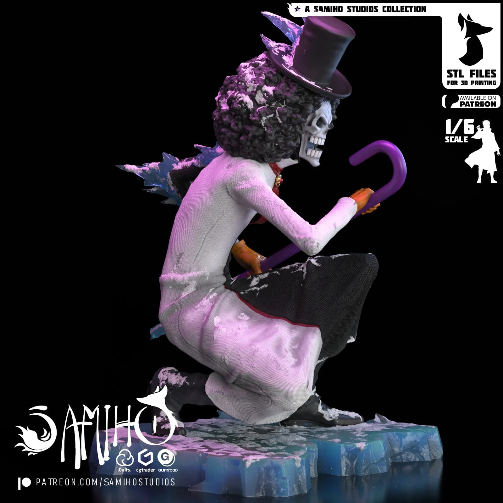 STL - Figura Brook estilo One Piece