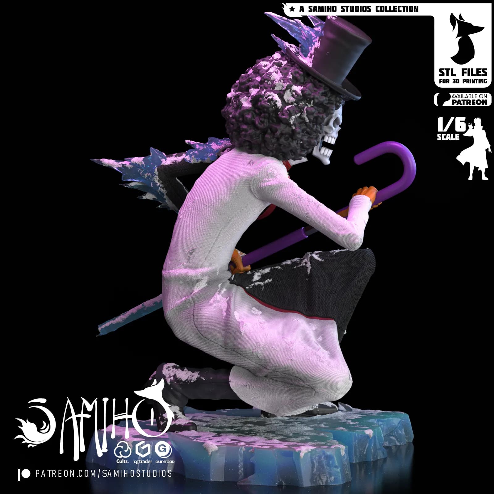 STL - Figura Brook estilo One Piece