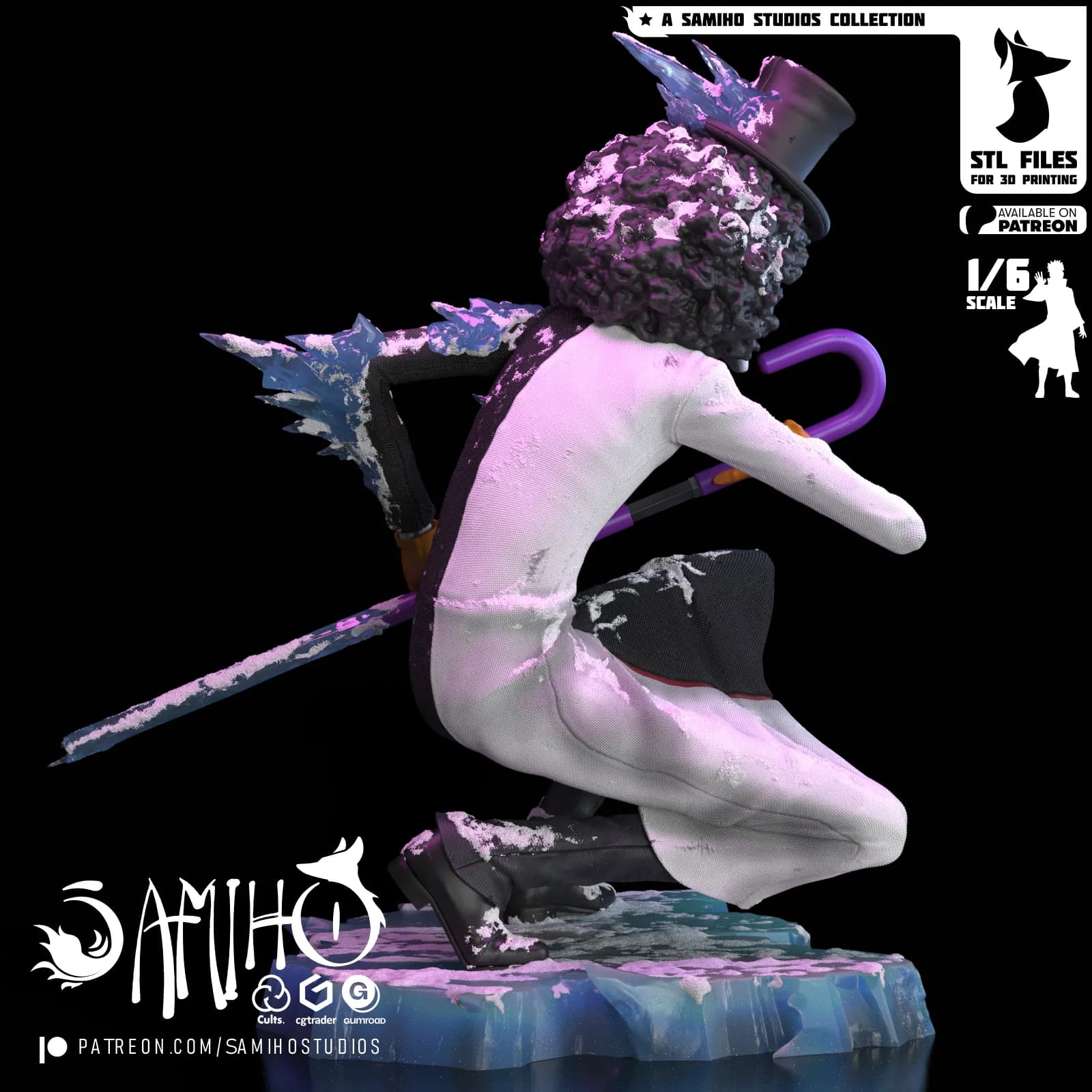 STL - Figura Brook estilo One Piece