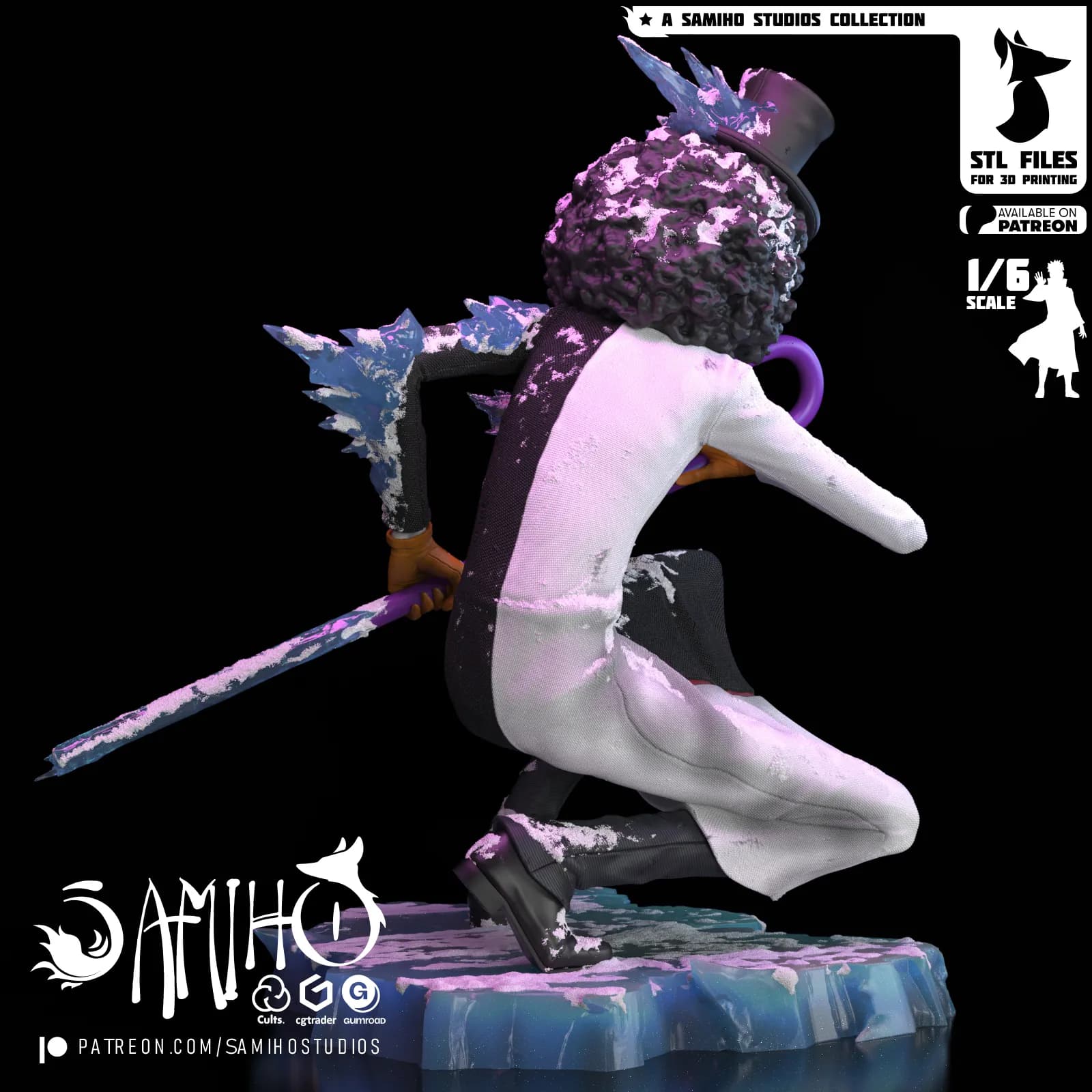 STL - Figura Brook estilo One Piece