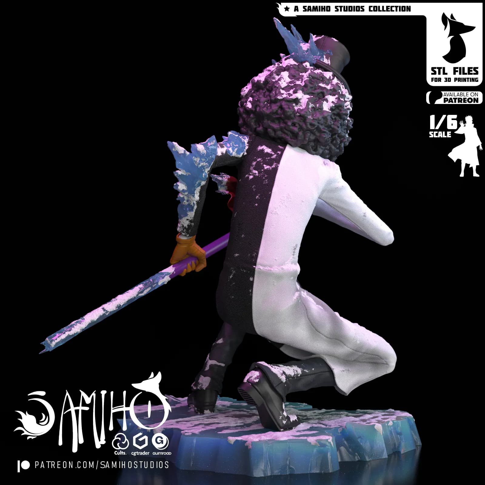 STL - Figura Brook estilo One Piece