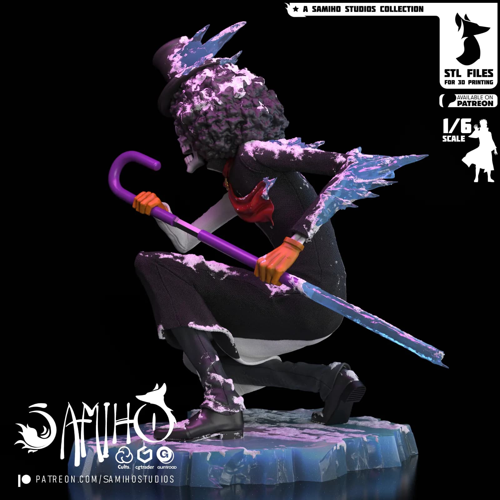 STL - Figura Brook estilo One Piece