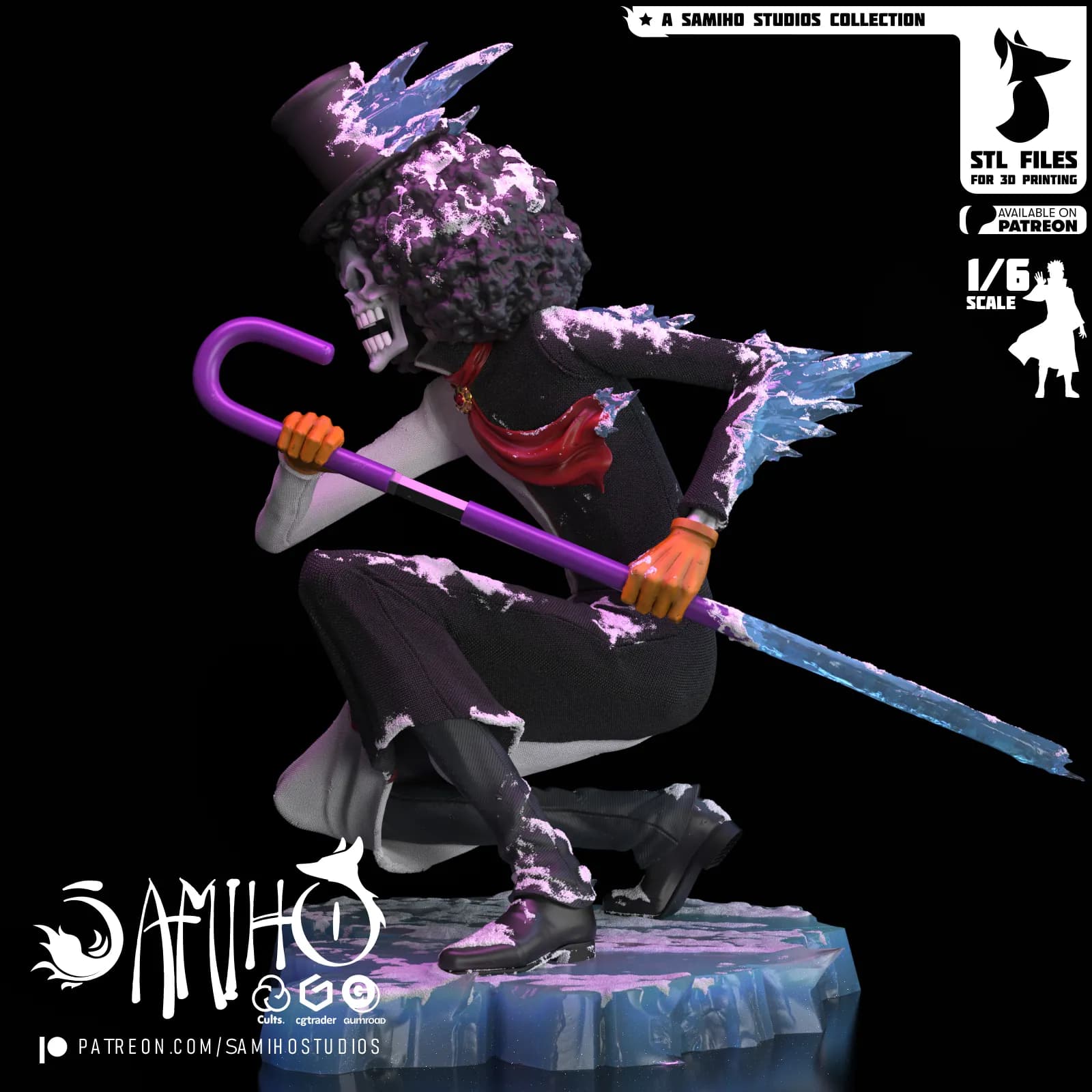 STL - Figura Brook estilo One Piece