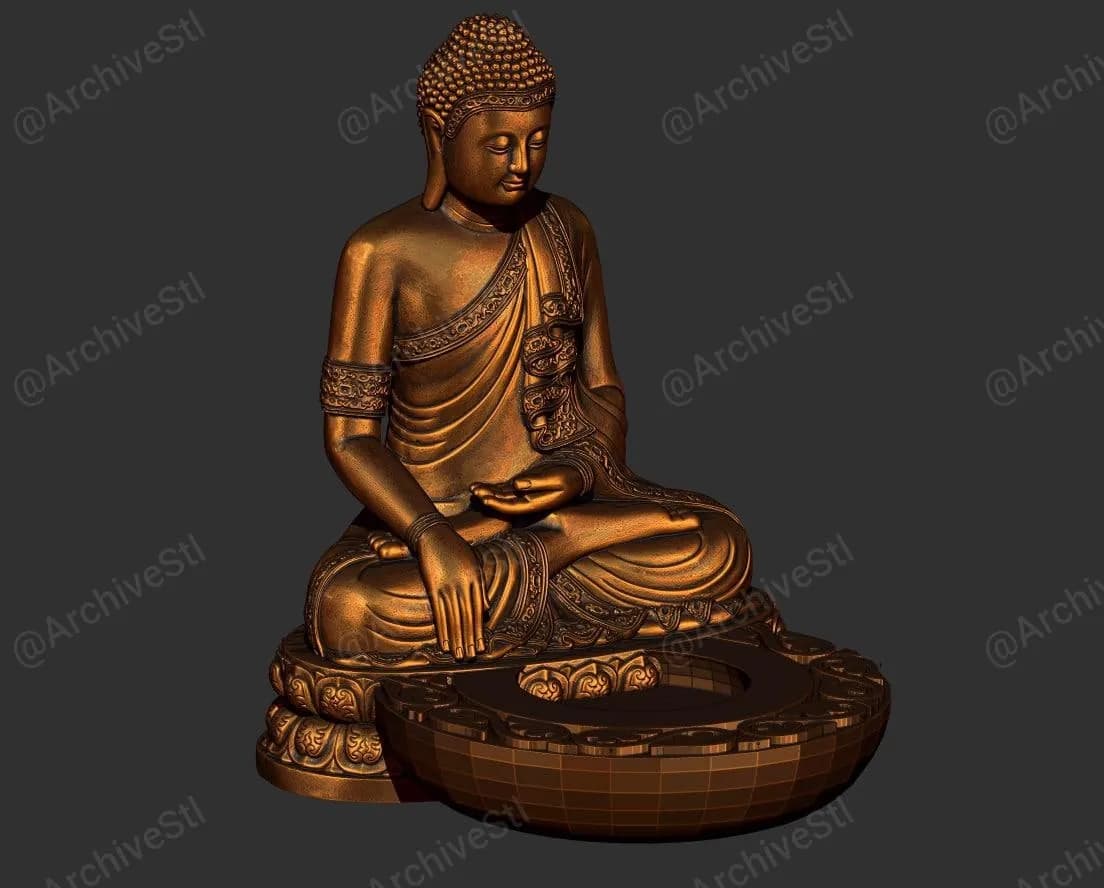 STL - Figura Buda meditador