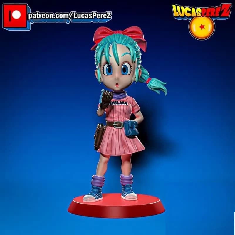 STL - Figura Bulma estilo anime 2