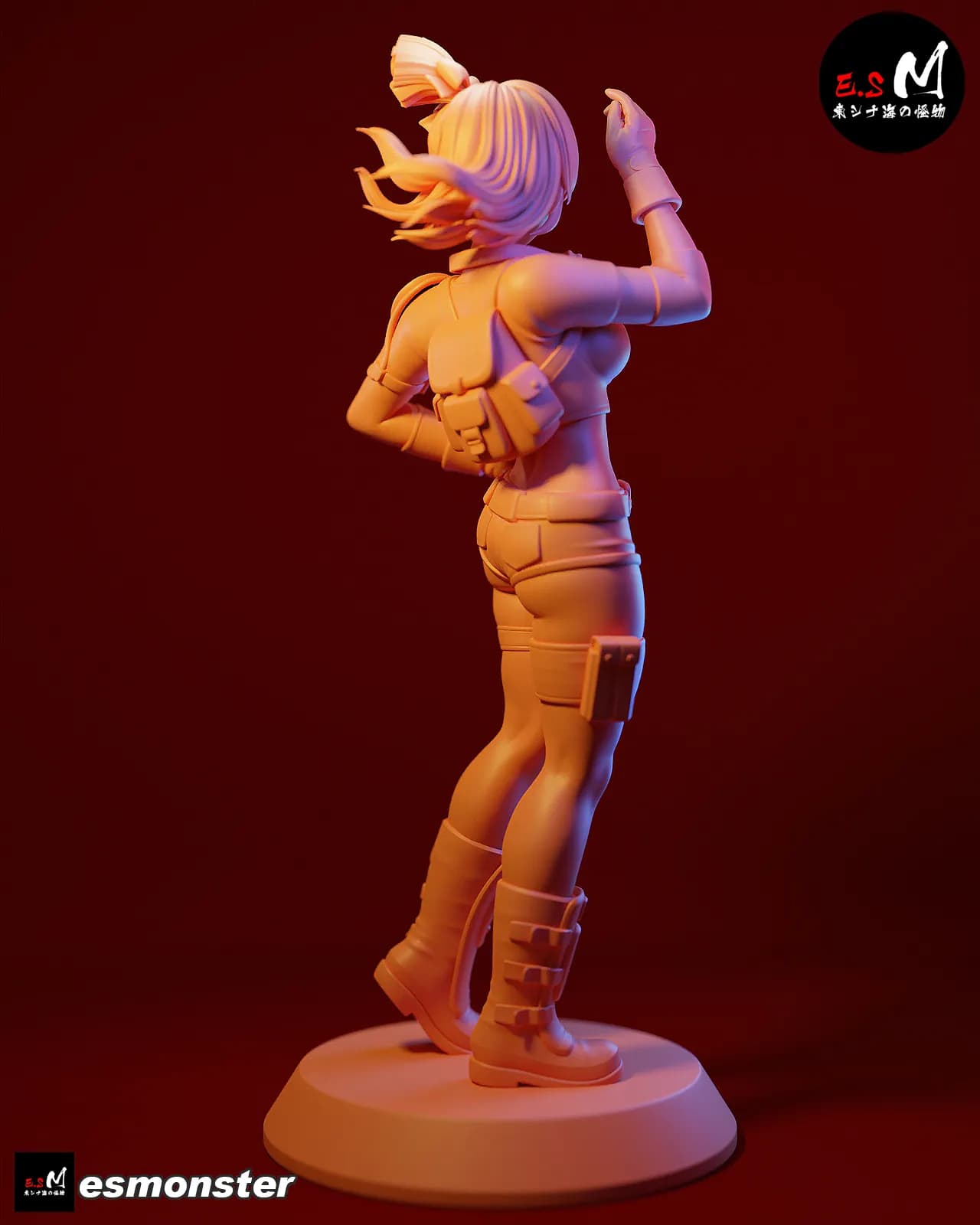 STL - Figura Bulma estilo aventura render 5