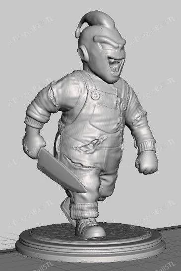 STL - Figura Buu estilo chibi render 2
