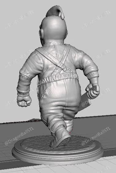 STL - Figura Buu estilo chibi render 3