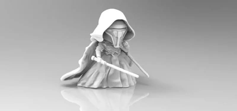 STL - figura caballero antiguo chibi