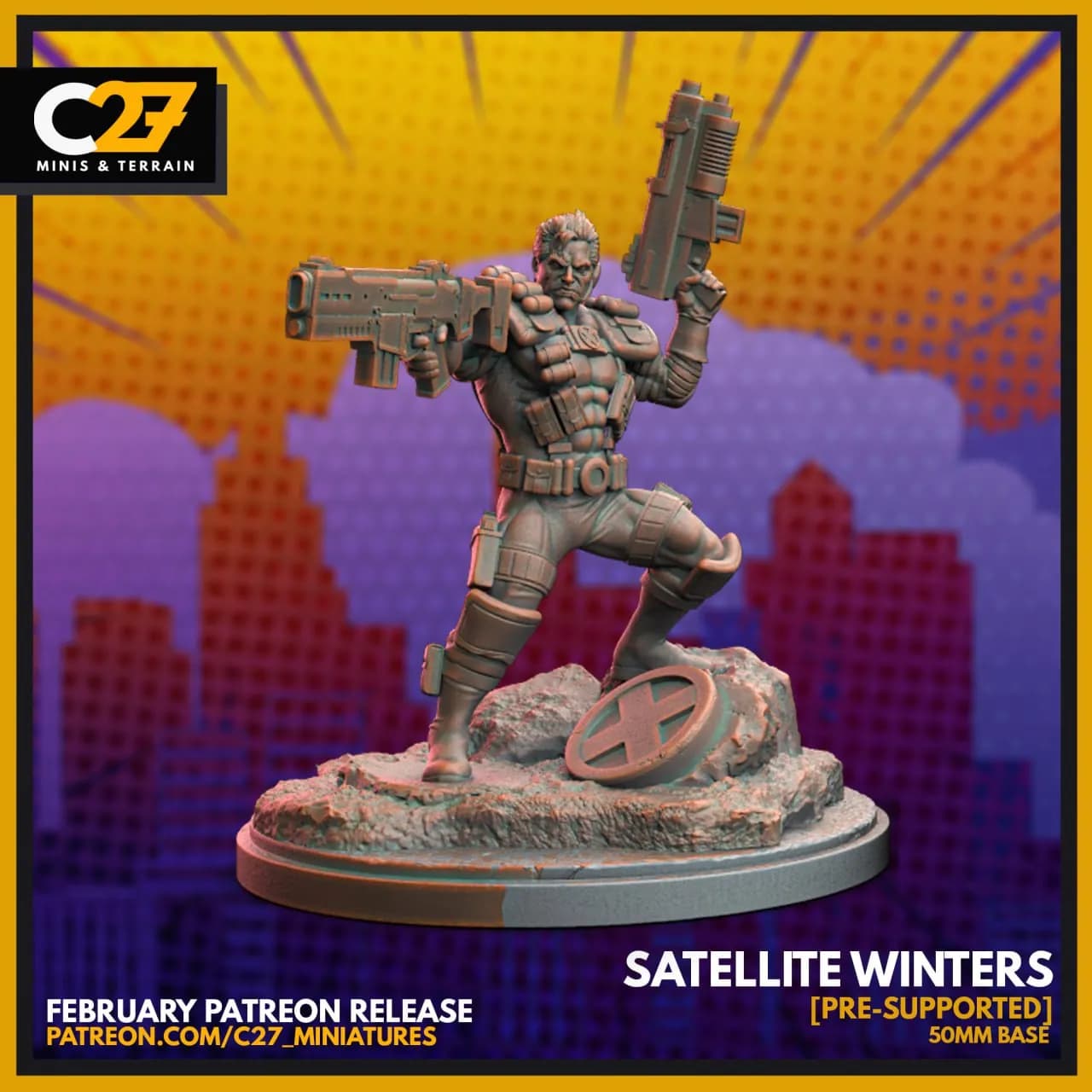STL - Figura Cable de X Men