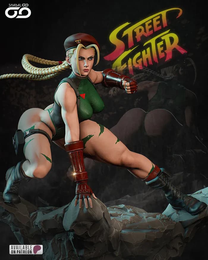 STL - Figura Cammy Street Fighter
