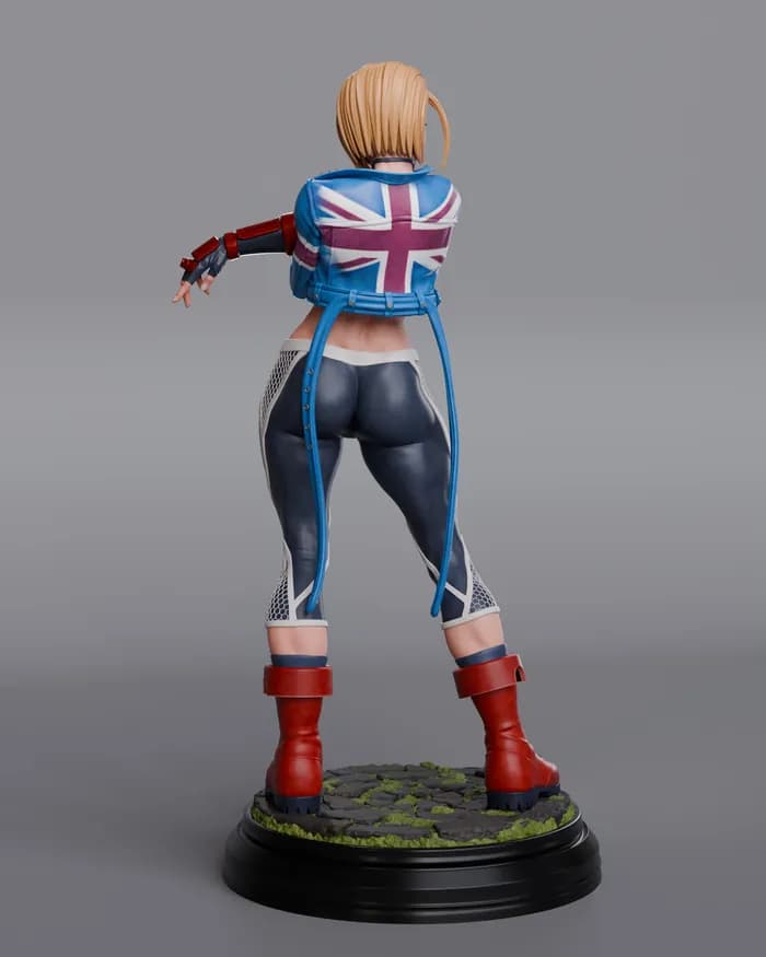 STL - Figura Cammy Street Fighter 6 render 5