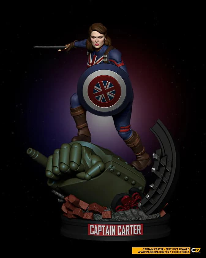 STL - Figura Capitán Carter