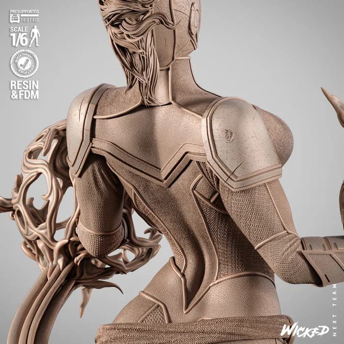 STL - Figura Capitana Marvel Estelar render 4