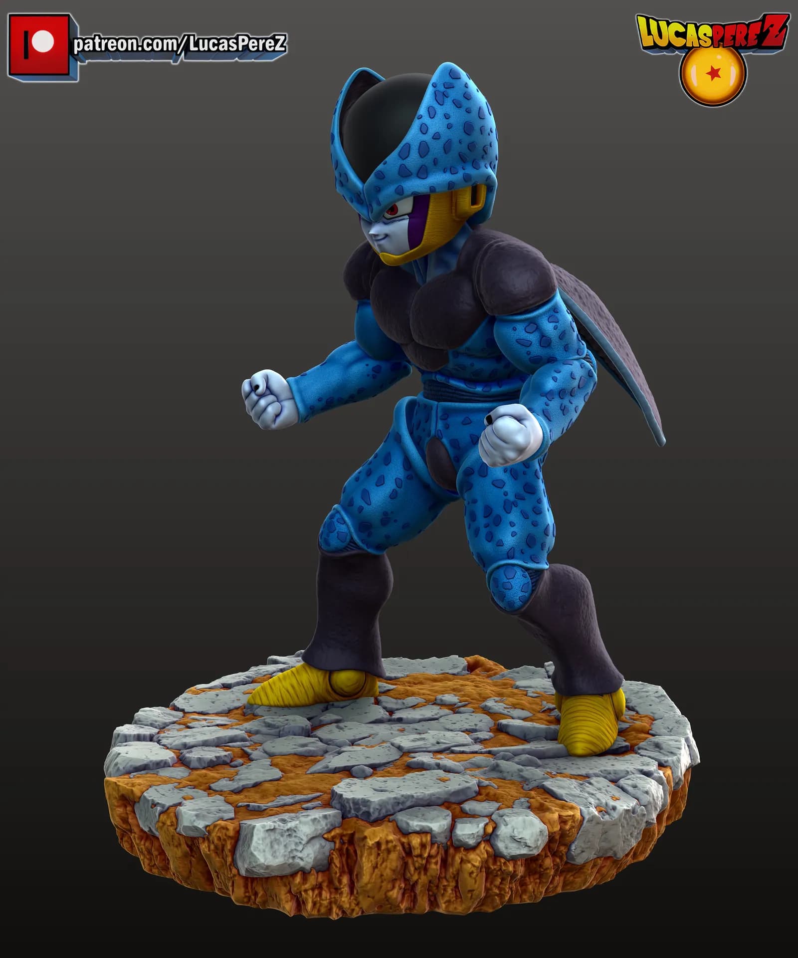 STL - Figura Cell Jr. render 3