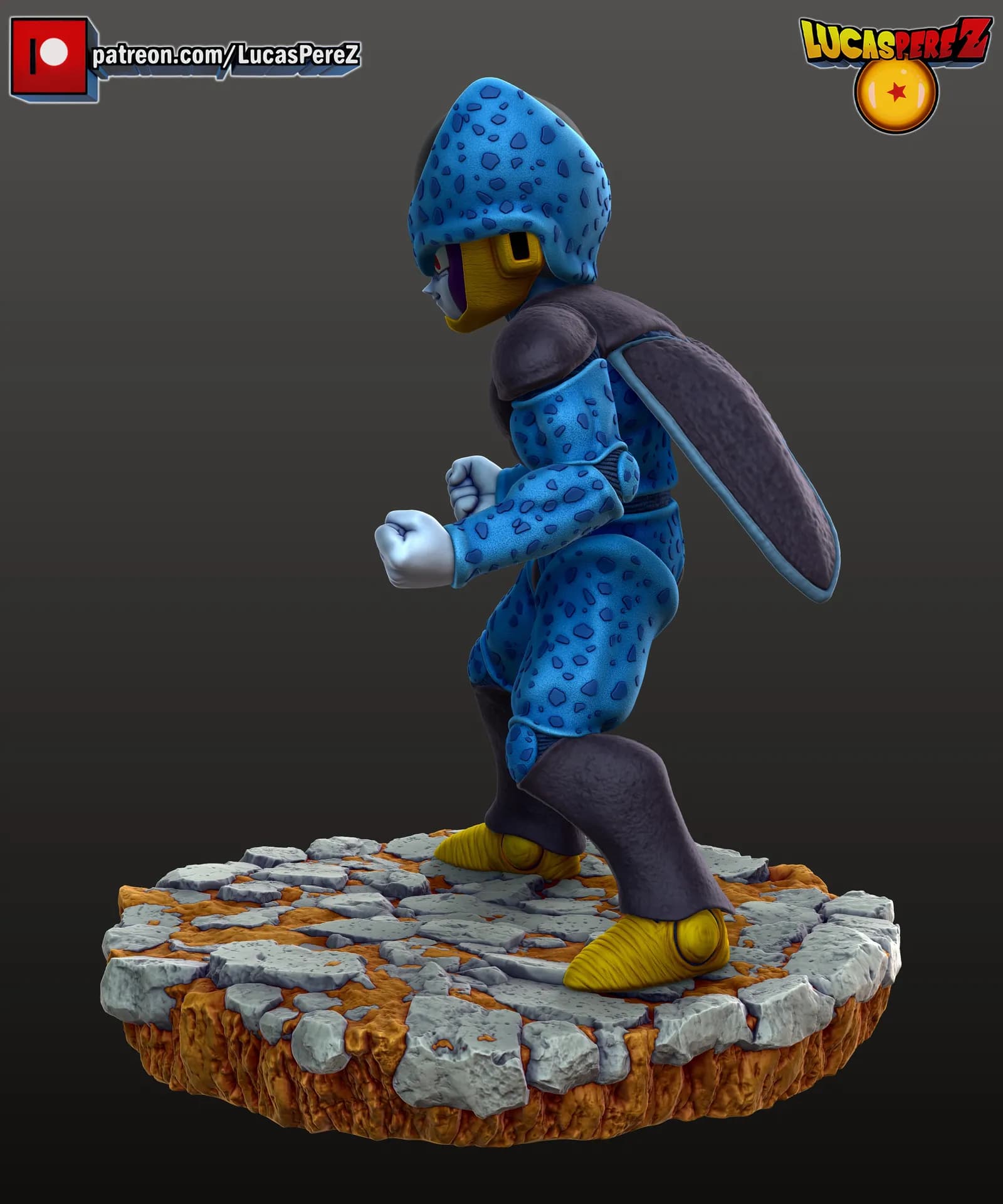 STL - Figura Cell Jr. render 4