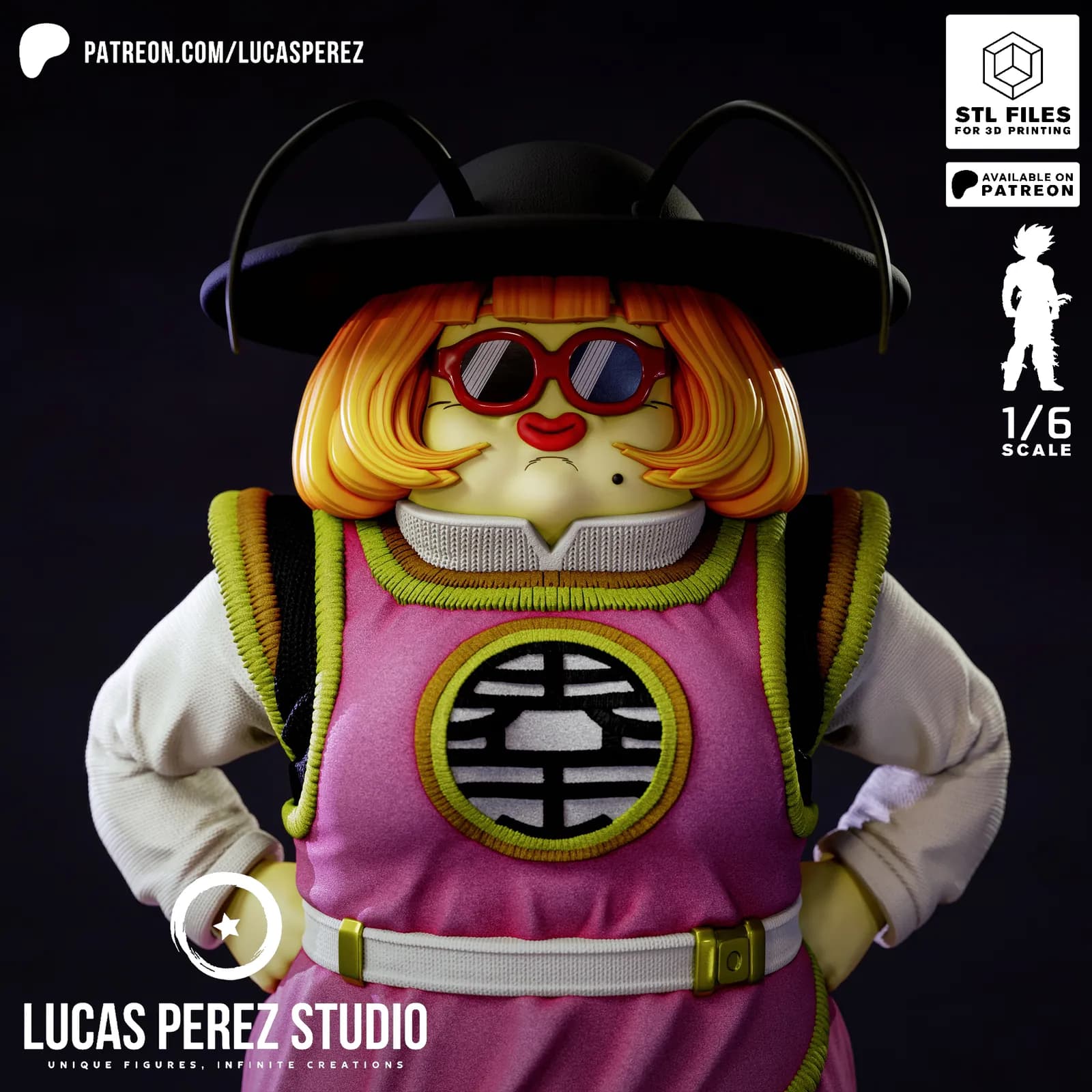 STL - Figura Célula Kaioshin render 4