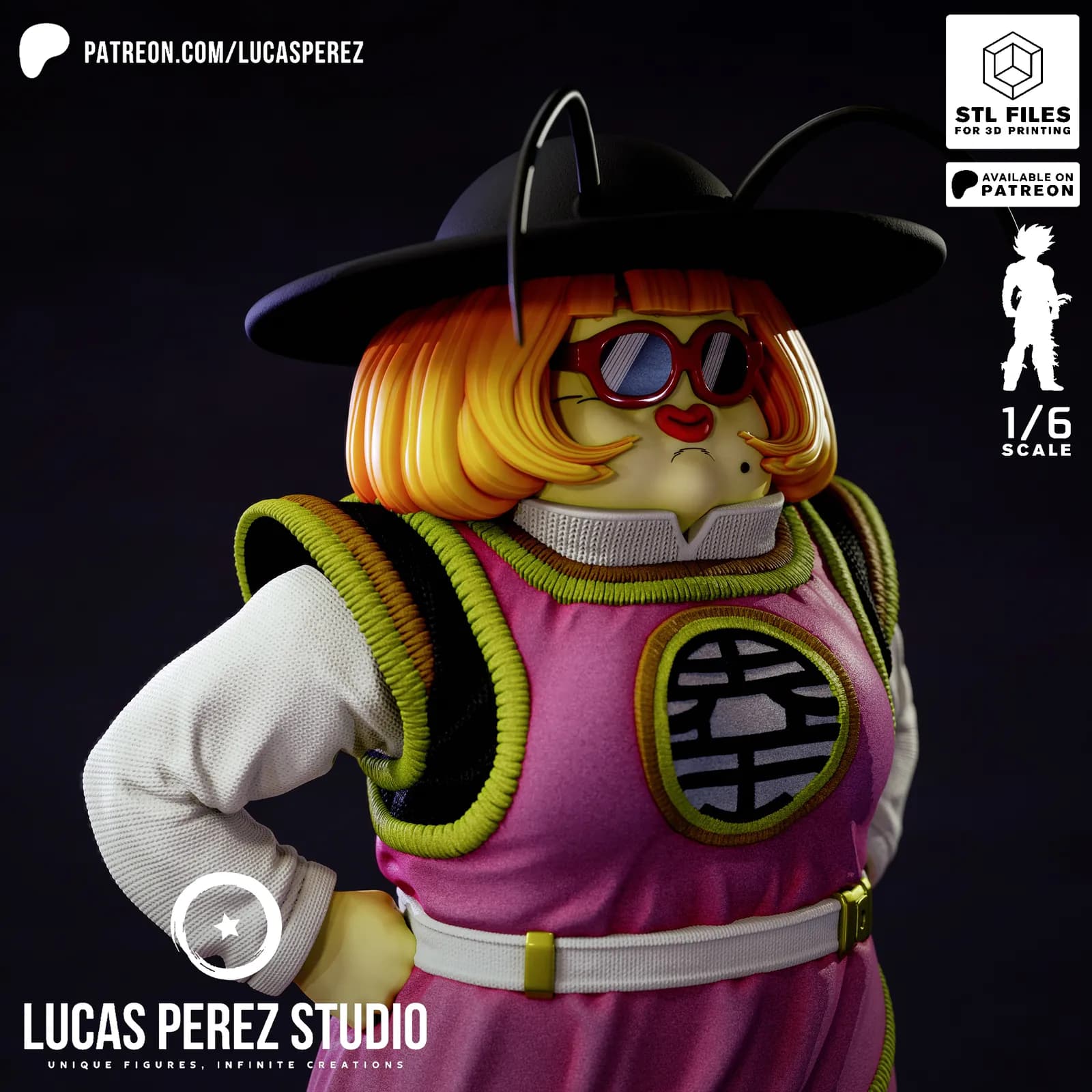 STL - Figura Célula Kaioshin render 5