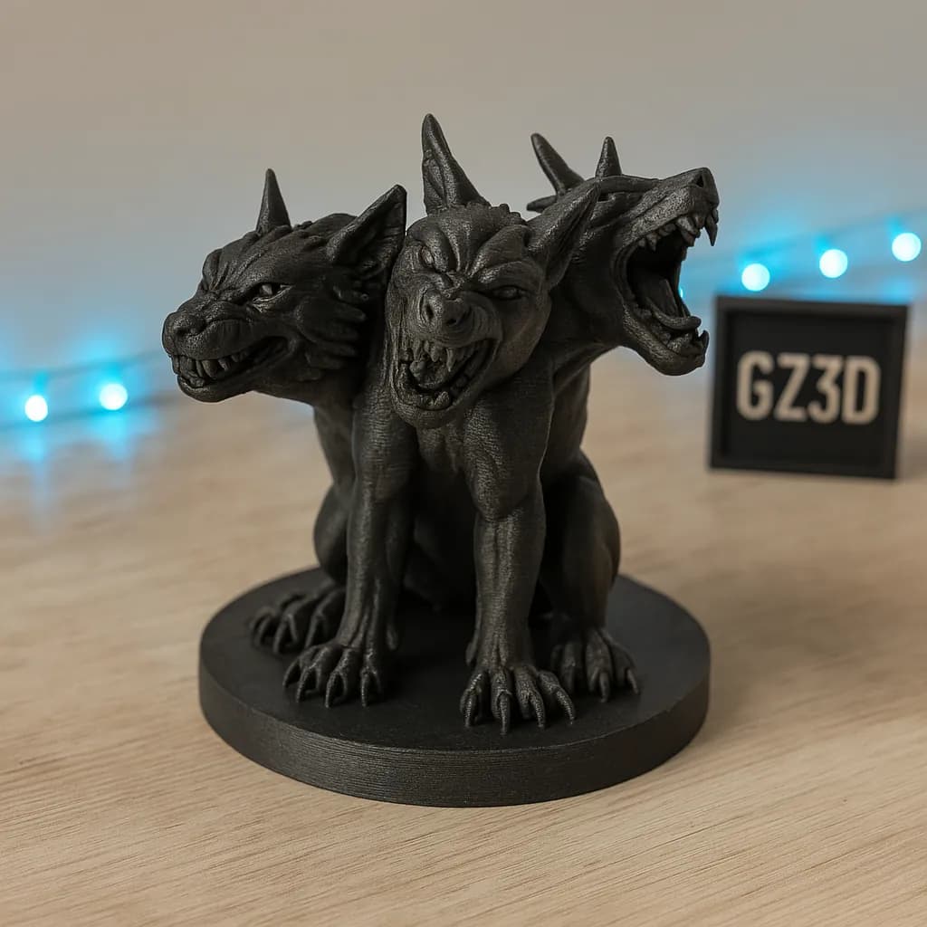 STL - Figura Cerbero render 2