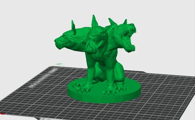 STL - Figura Cerbero render 3