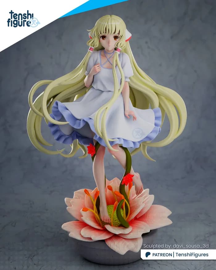 STL - Figura Chi de Chobits render 2