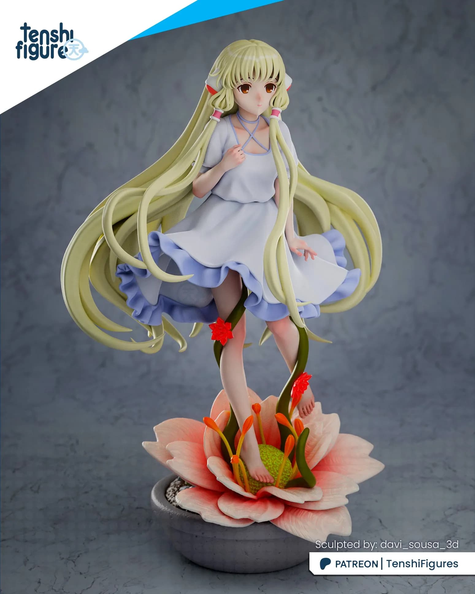 STL - Figura Chi de Chobits 2 render 4