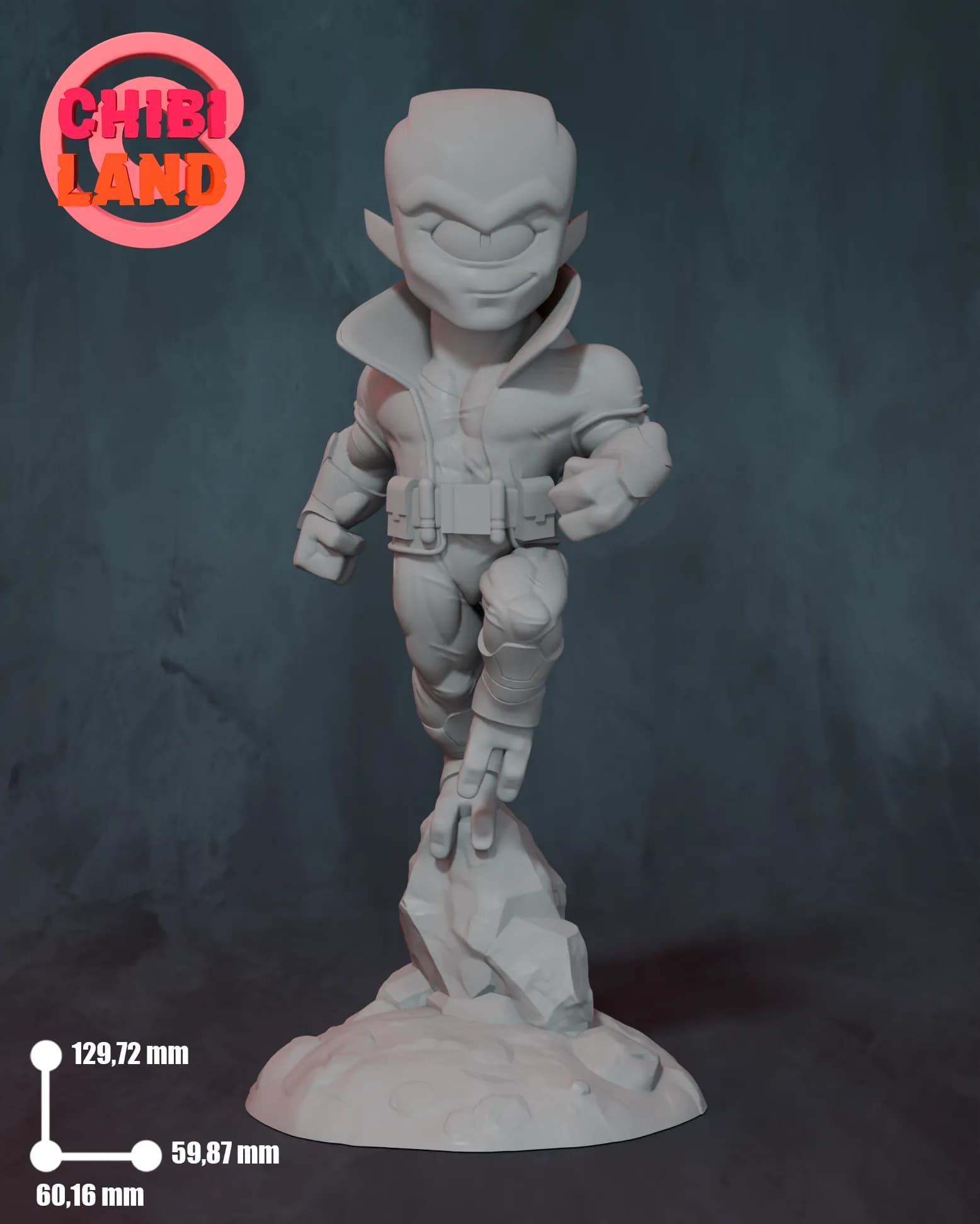 STL - Figura Chibi Alien Invencible render 3