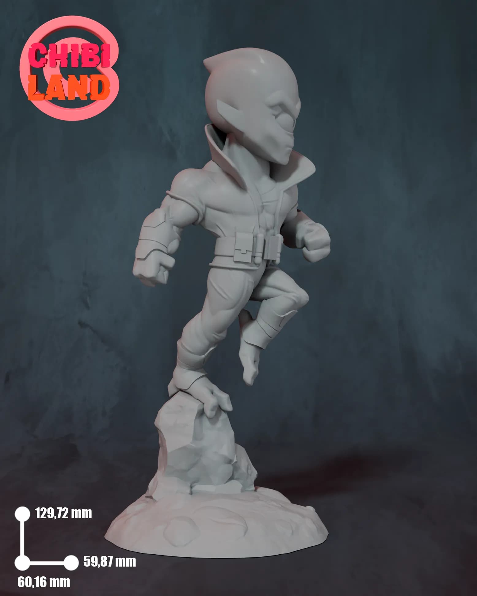 STL - Figura Chibi Alien Invencible render 5