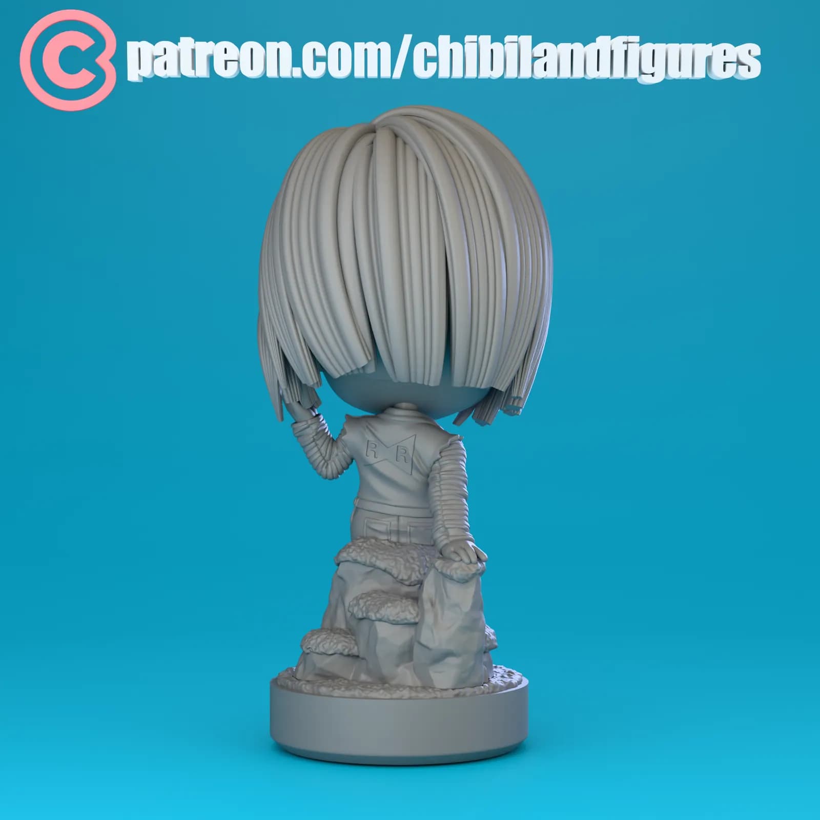 STL - Figura chibi de Androide 18
