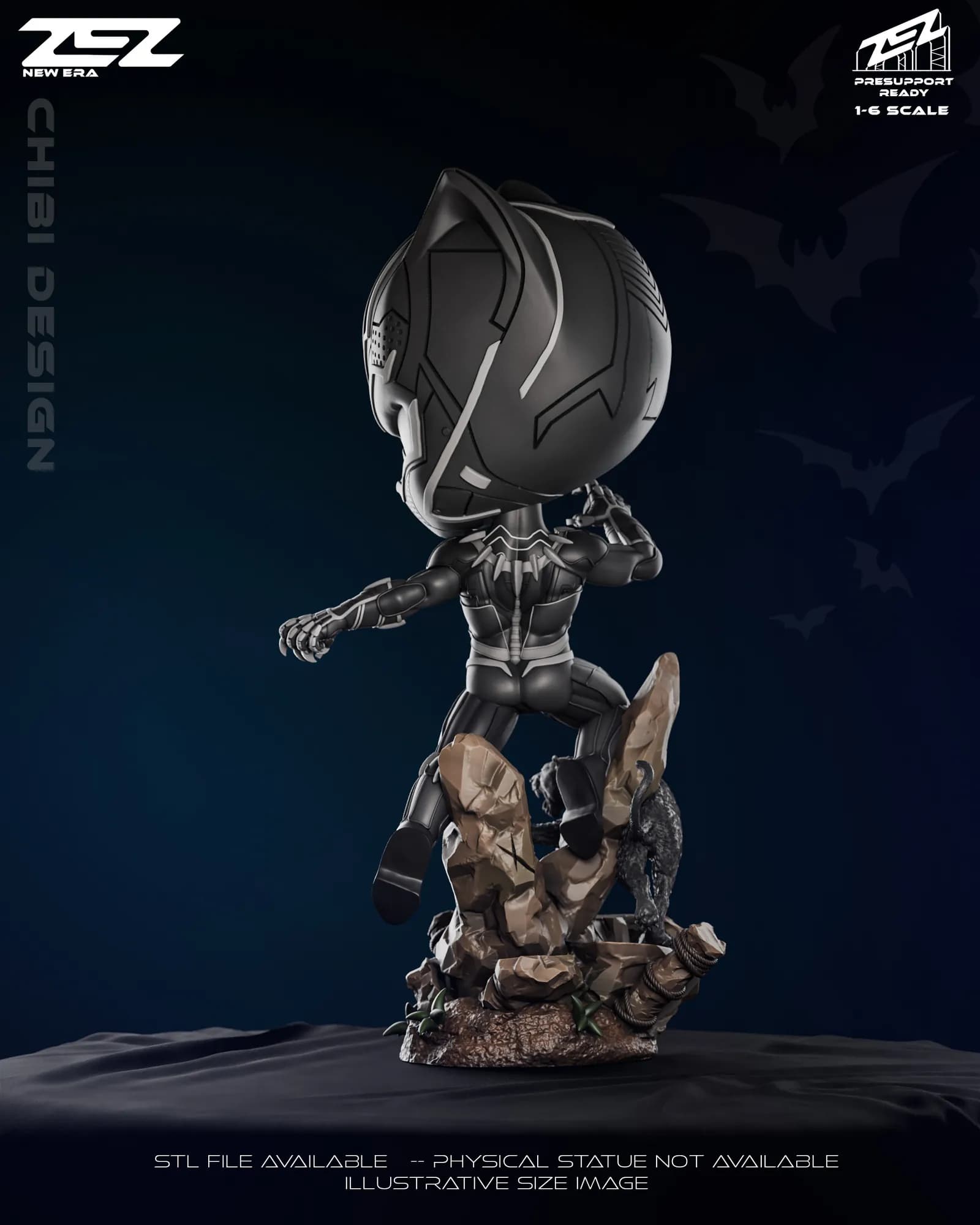 STL - Figura chibi de Black Panther