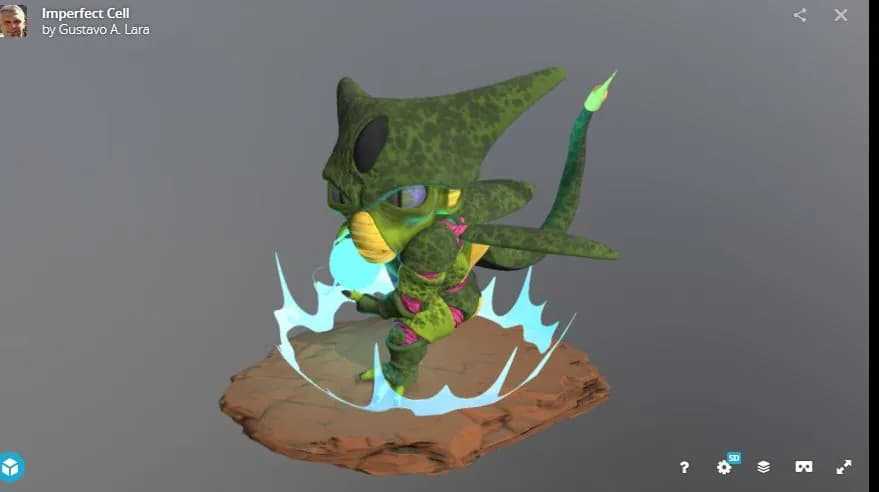 STL - Figura Chibi de Cell