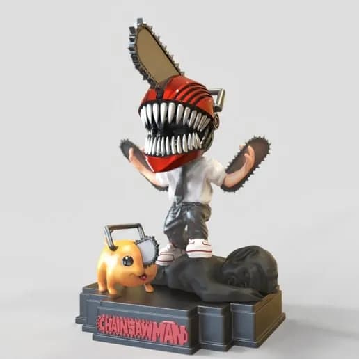 STL - Figura Chibi de Chainsaw Man