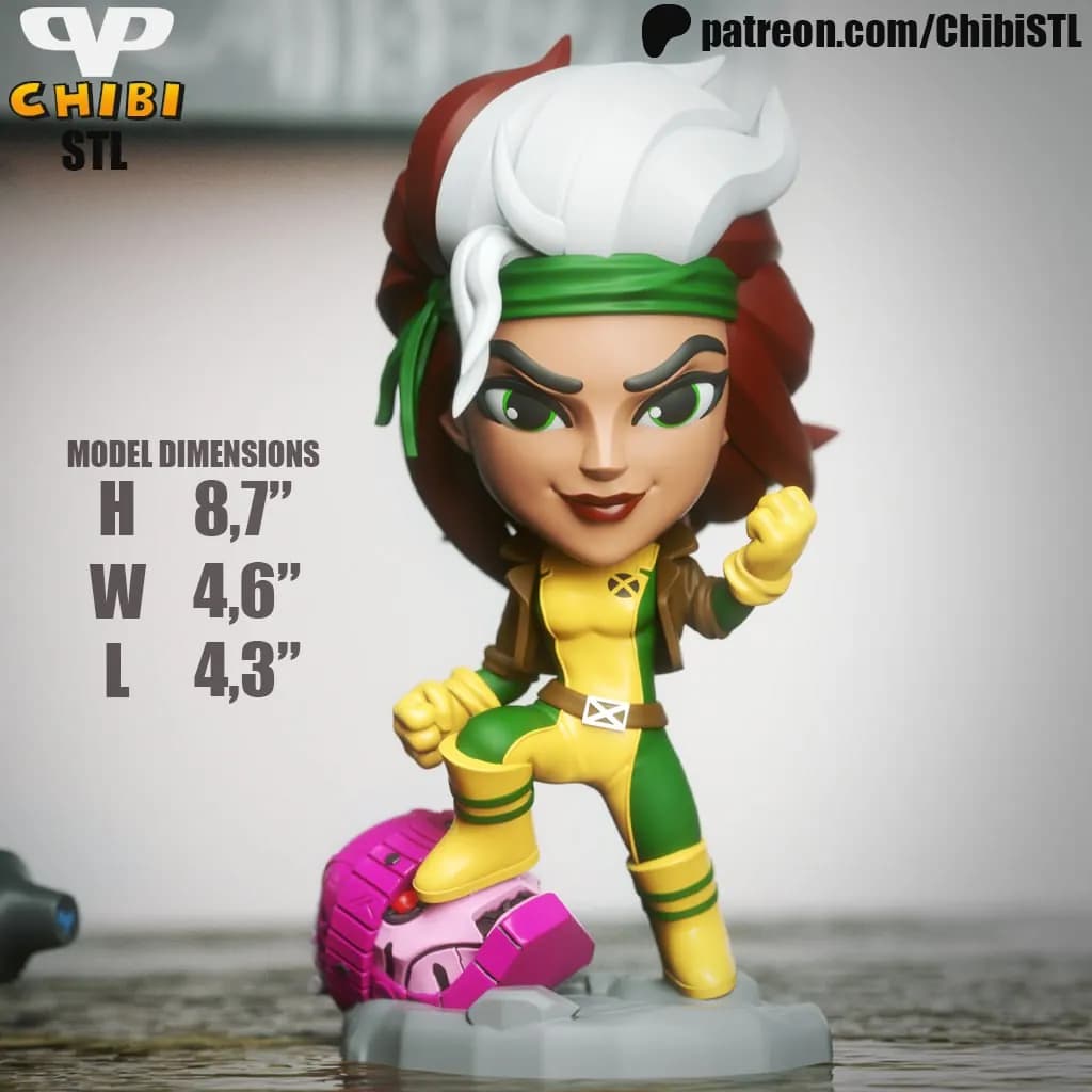 STL - Figura chibi de Rogue