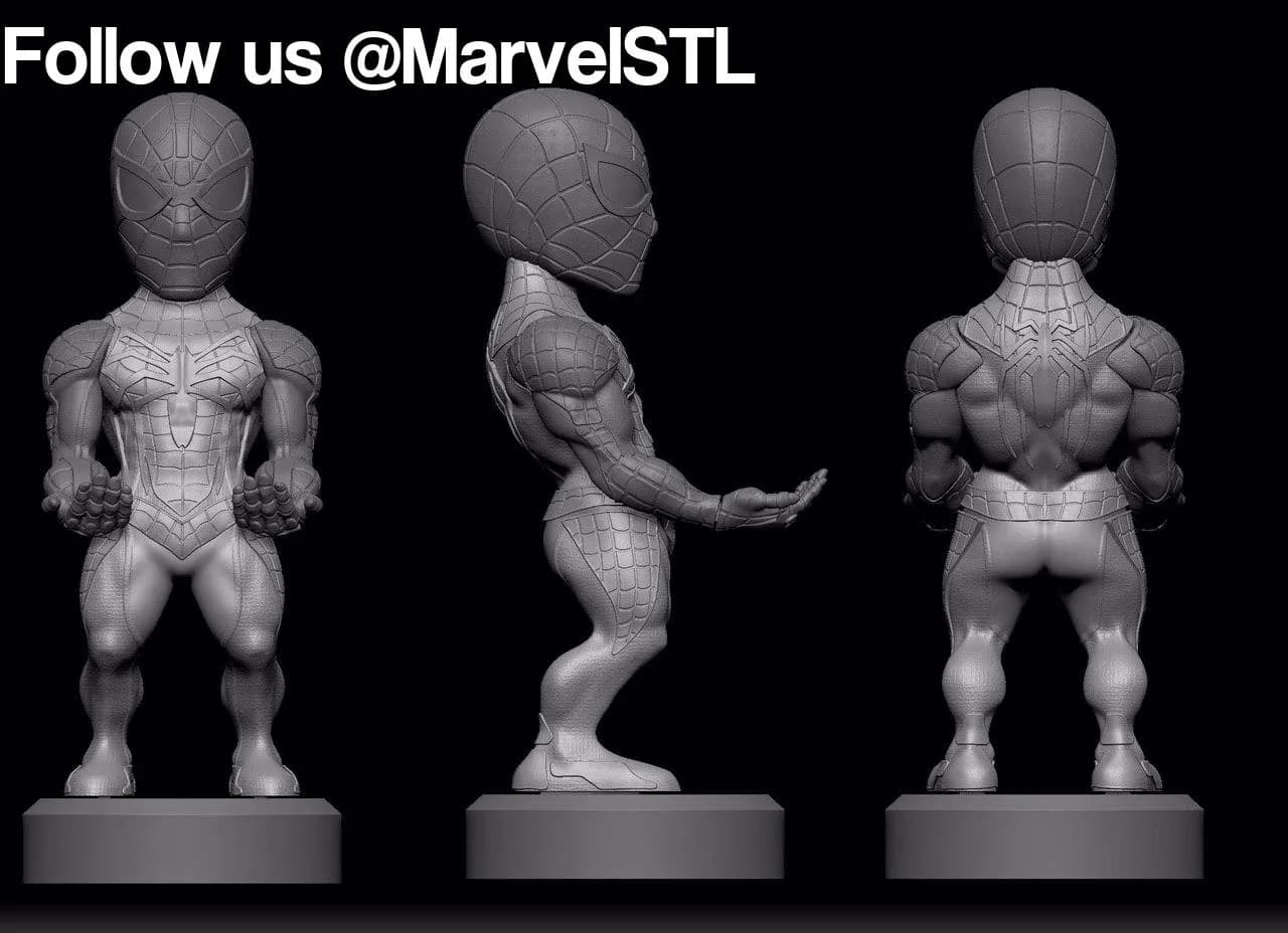 STL - Figura chibi de Spider Man