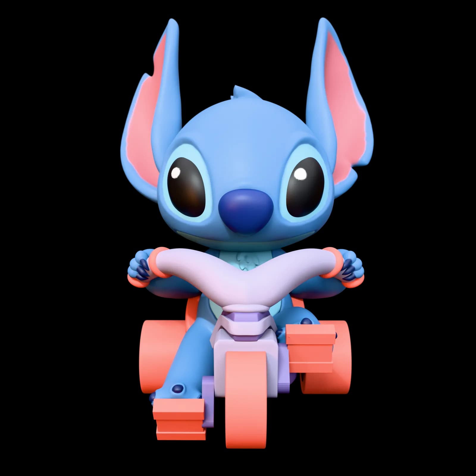 STL - Figura Chibi de Stitch render 2