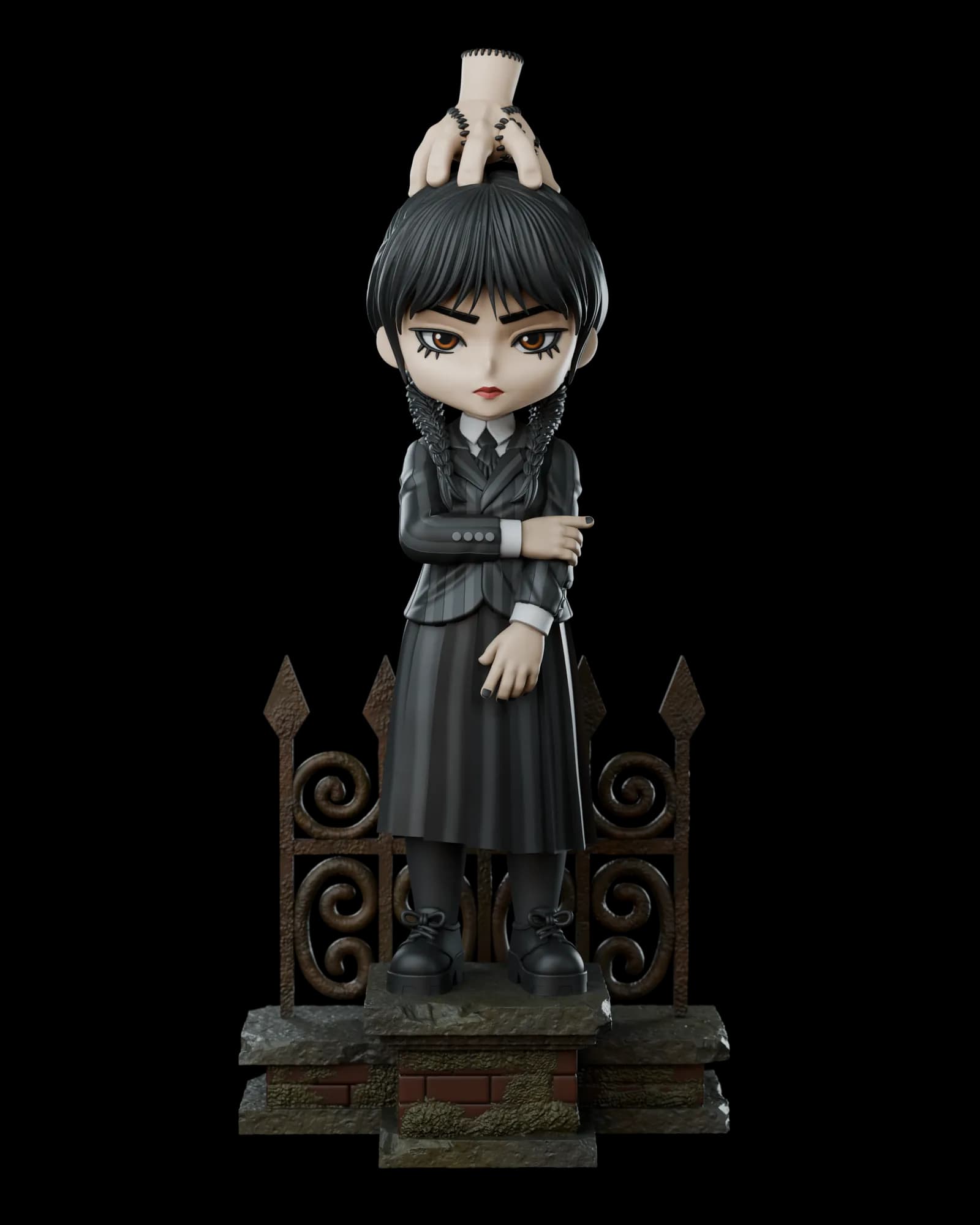 STL - Figura Chibi de Wednesday Addams