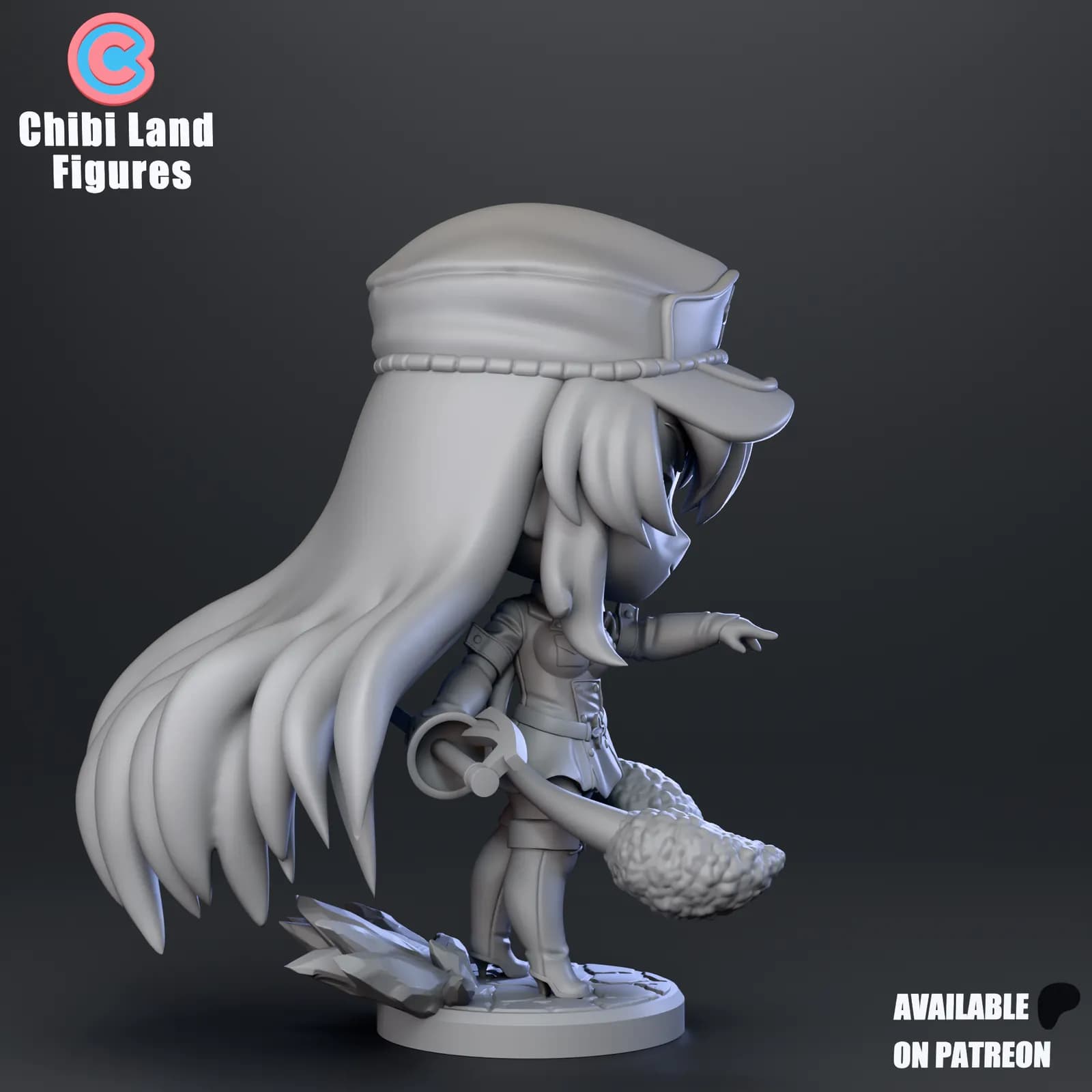 STL - Figura Chibi Esdeath render 4