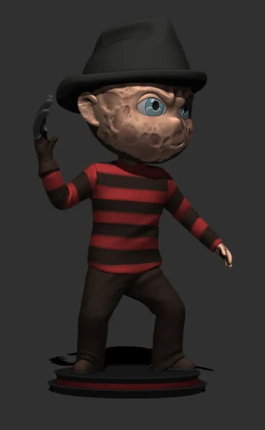 STL - Figura chibi Freddy Krueger