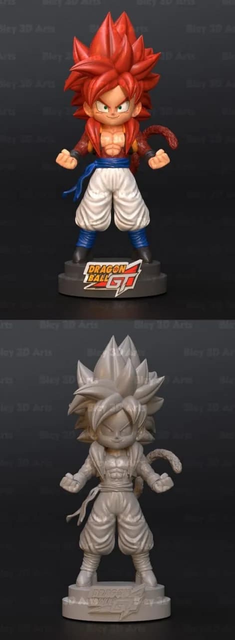 STL - Figura chibi Gogeta SSJ4