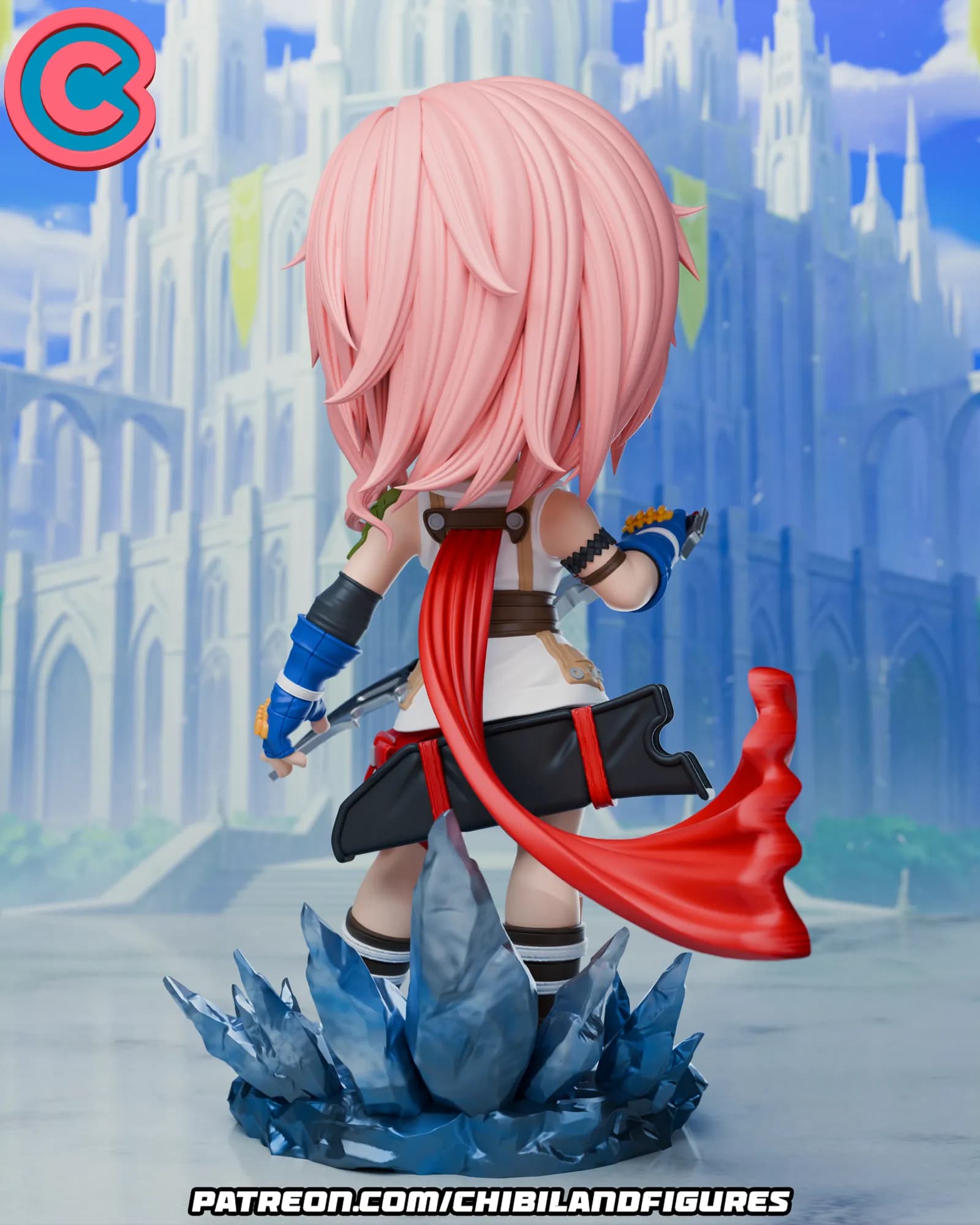 STL - Figura Chibi Lightning render 5