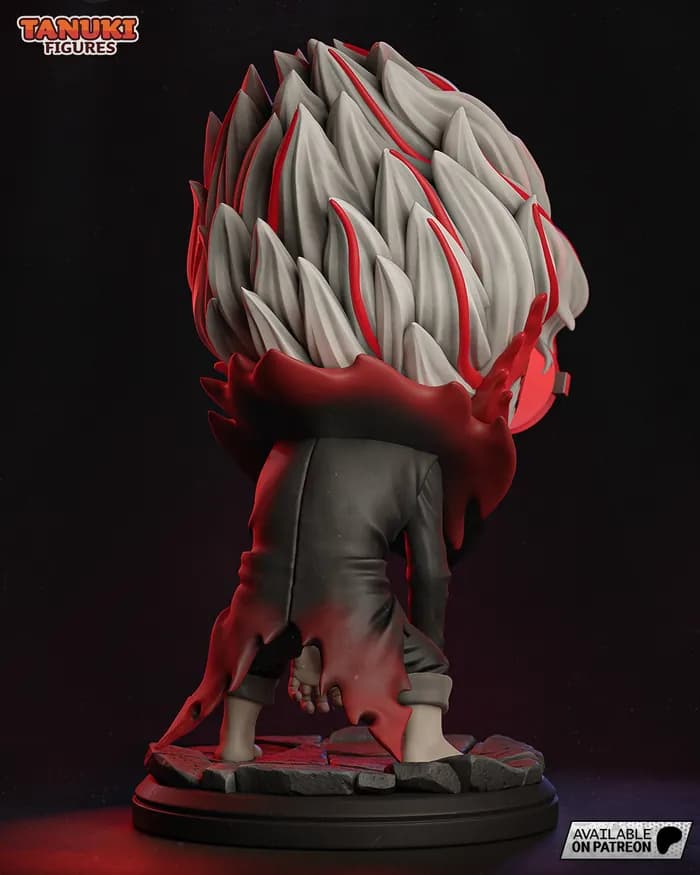 STL - Figura Chibi Okarun Tanuki render 3
