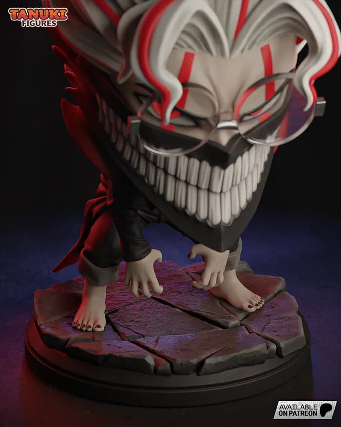 STL - Figura Chibi Okarun Tanuki render 5