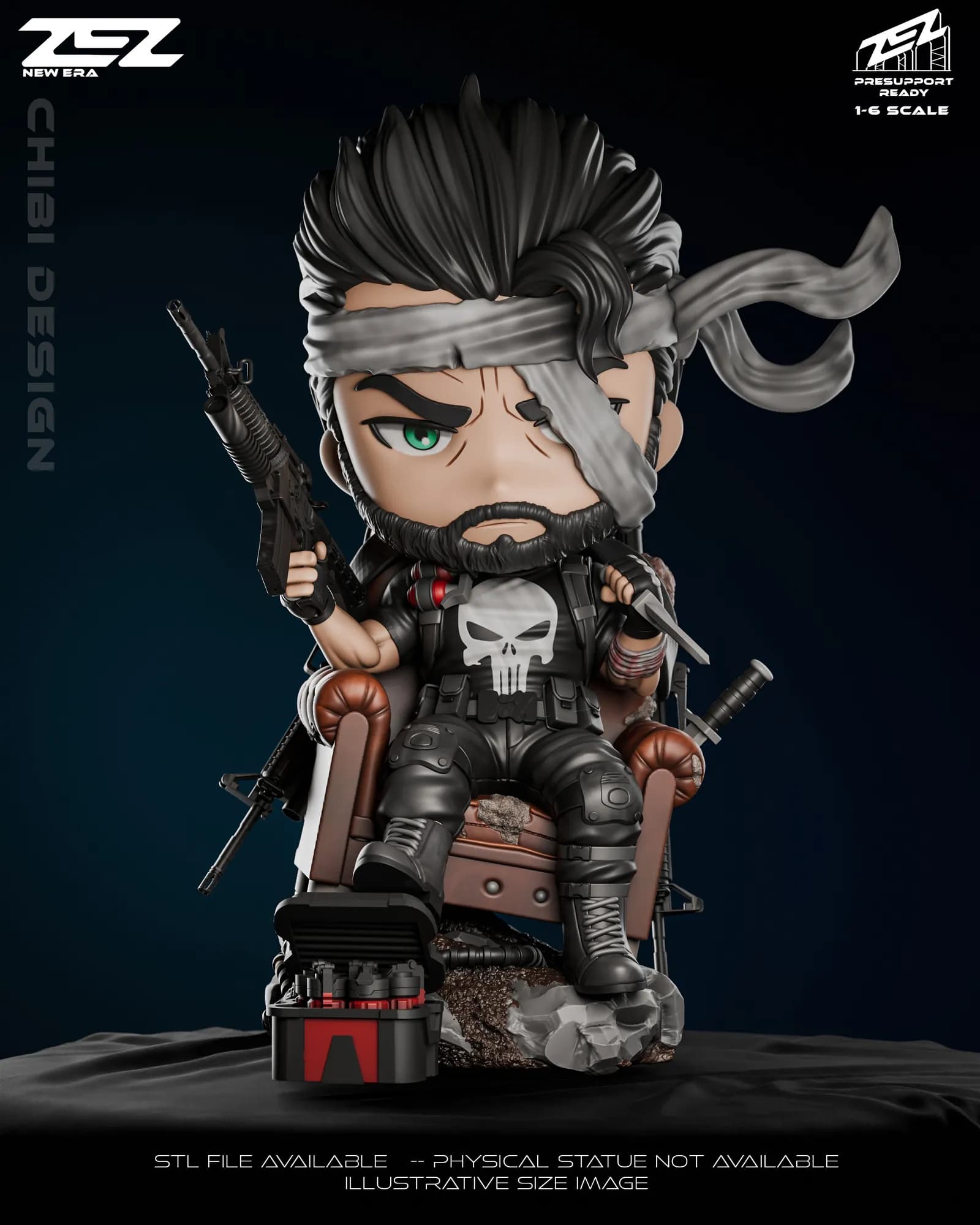STL - Figura Chibi Punisher