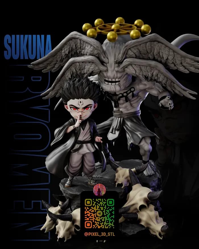 STL - Figura Chibi Sukuna Mahoraga